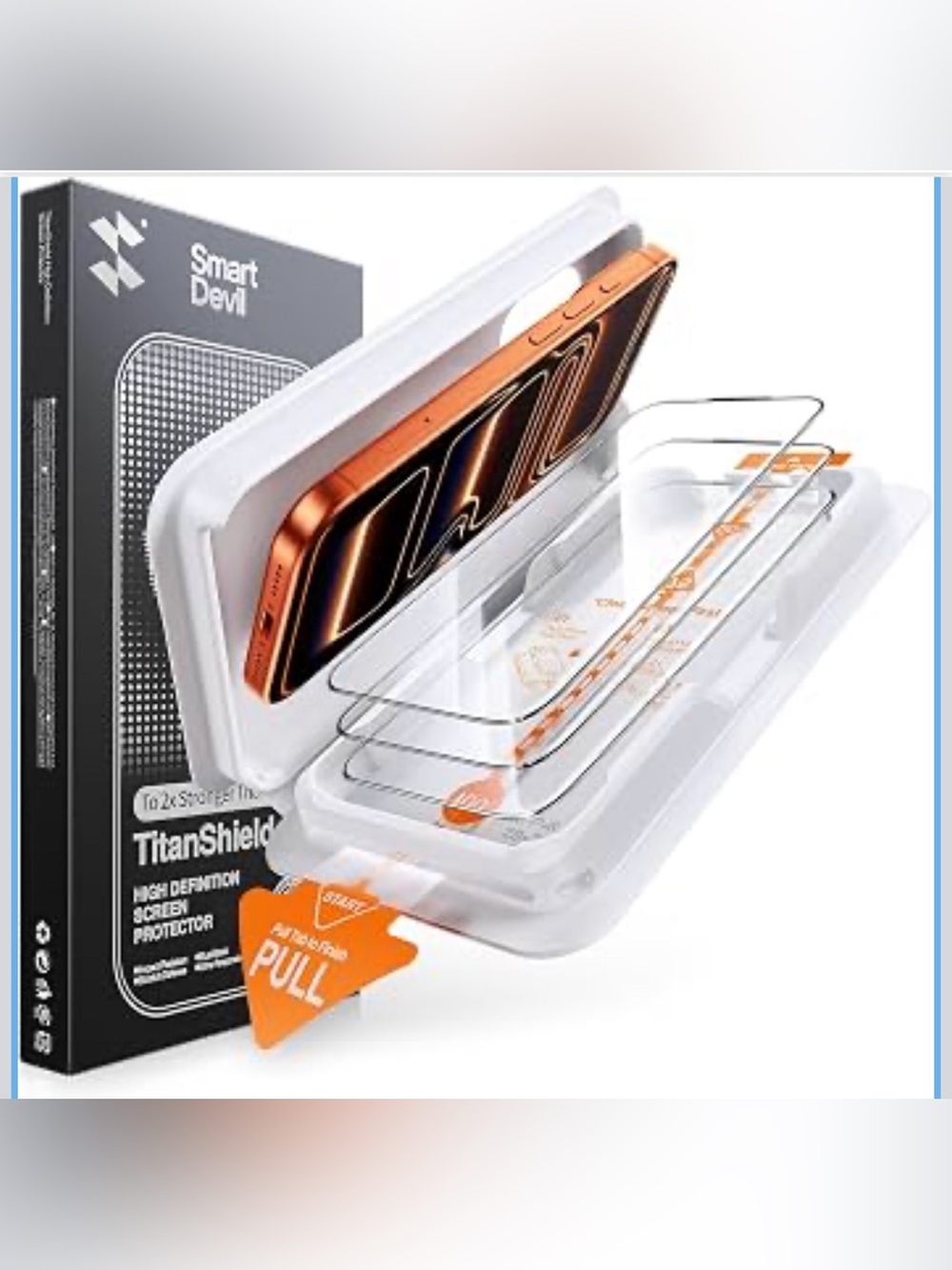 Smart Devil 3pack Tempered Glass for I phone 17 pro max screen NEW
